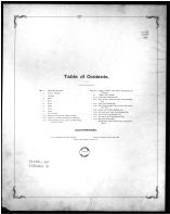 Table of Contents, Erie County 1896